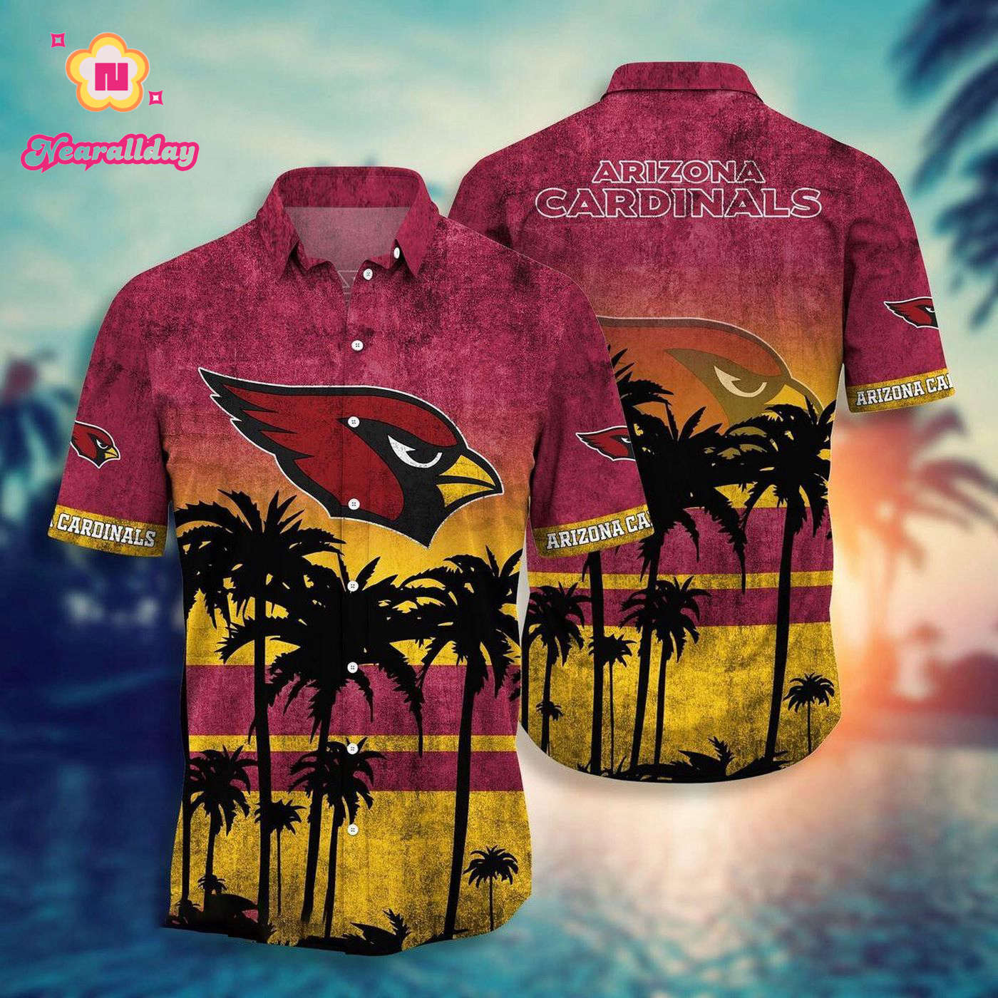 NFL ARIZONA CARDINALS Hawaiian Shirt NFL ARIZONA CARDINALS Hawaiian Shirt