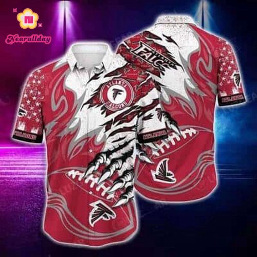 NFL Atlanta Falcons Hawaiian Shirt Beach Gift For Dad