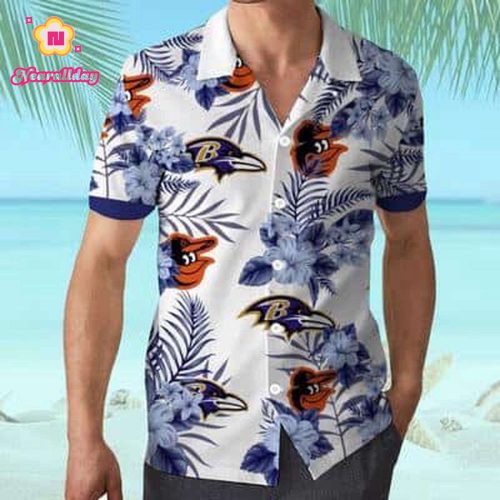 Baltimore Orioles Baltimore Ravens NFL Hawaiian Shirt – Perfect Beach Trip Gift