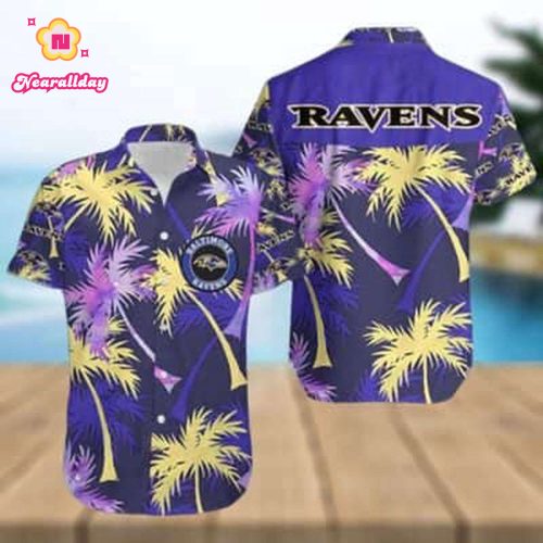 NFL Baltimore Ravens Hawaiian Shirt Gift For Beach Holiday