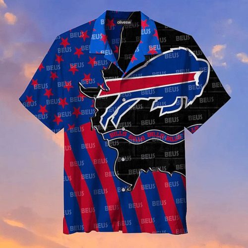 NFL Buffalo Bills Buffalo Across Over Scratch America Hawaiian Shirt Aloha Shirt