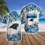NFL Carolina Panthers Hawaiian Shirt And Short This Summer FVJ2