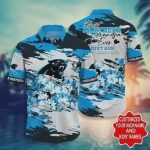 NFL Carolina Panthers Hawaiian Shirt Short 2