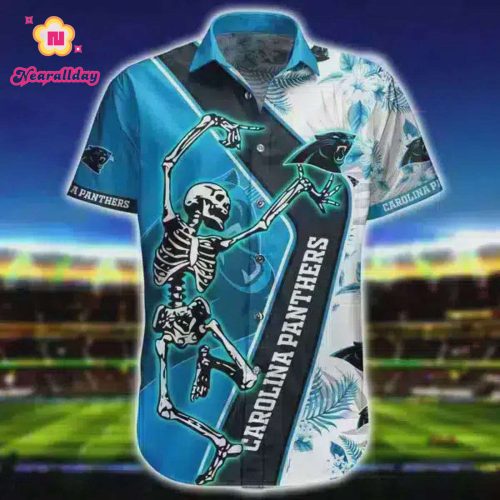 NFL Carolina Panthers Hawaiian Shirt Short 5
