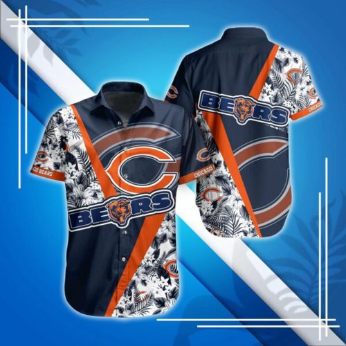 NFL Chicago Bears Hawaiian Shirt And Short This Summer FVJ1