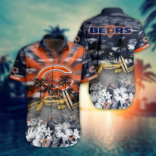 NFL Chicago Bears Hawaiian Shirt And Short This Summer FVJ3