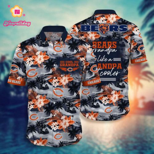 NFL Chicago Bears Hawaiian Shirt For Grandparent