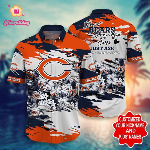 NFL Chicago Bears Hawaiian Shirt Personalized