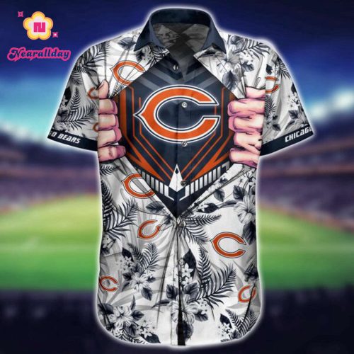 NFL Chicago Bears Hawaiian Shirt Short 3