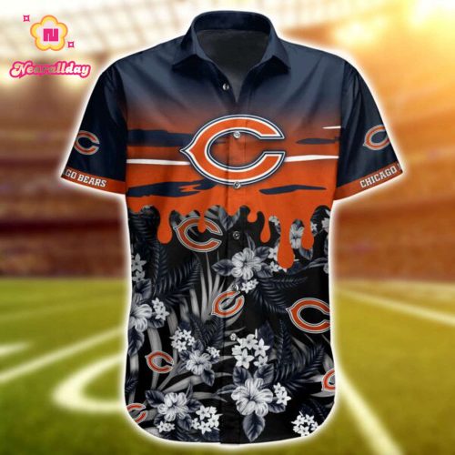 NFL Chicago Bears Hawaiian Shirt Short 4