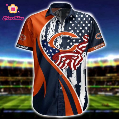 NFL Chicago Bears Hawaiian Shirt Short
