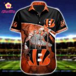 NFL Cincinnati Bengals Hawaiian Shirt Short For Fans 07 NFL Cincinnati Bengals Hawaiian Shirt Short For Fans 07