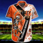 NFL Cincinnati Bengals Hawaiian Shirt Short For Fans 08 NFL Cincinnati Bengals Hawaiian Shirt Short For Fans 08