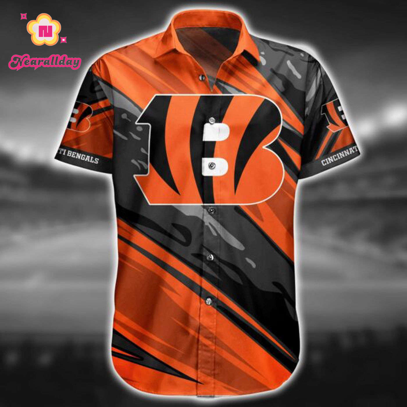 NFL Cincinnati Bengals Hawaiian Shirt Short For Fans 10 NFL Cincinnati Bengals Hawaiian Shirt Short For Fans 10