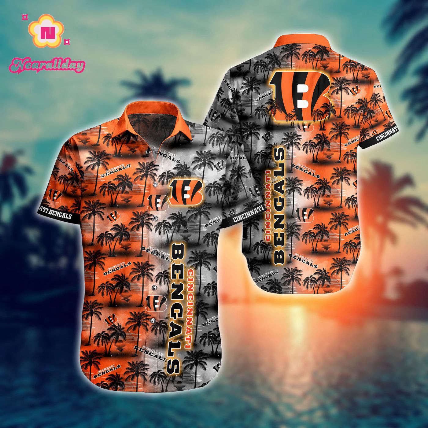 NFL Cincinnati Bengals Hawaiian Shirt Short For Fans 11 NFL Cincinnati Bengals Hawaiian Shirt Short For Fans 11