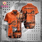 NFL Cincinnati Bengals Hawaiian Shirt Short Skull All over print