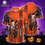 NFL Cincinnati Bengals Jason Voorhees Halloween Hawaiian Shirt Aloha Shirt