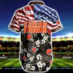 NFL Cleveland Browns Hawaiian Shirt Short For Fan