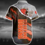 NFL Cleveland Browns Hawaiian Shirt Short For Fans 02 NFL Cleveland Browns Hawaiian Shirt Short For Fans 02