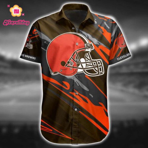 NFL Cleveland Browns Hawaiian Shirt Short For Fans