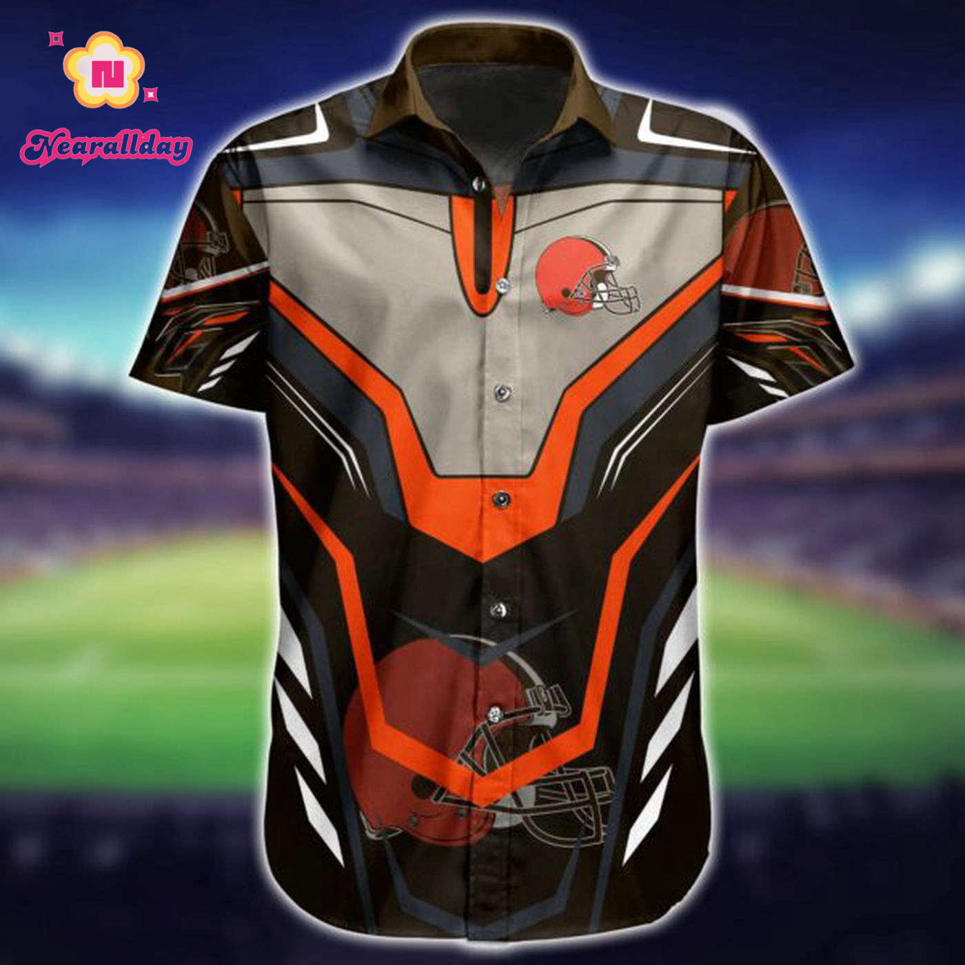 NFL Cleveland Browns Hawaiian Shirt Short Sport NFL Cleveland Browns Hawaiian Shirt Short Sport