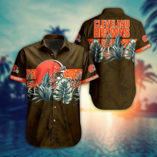 NFL Cleveland Browns Hawaiian Shirt Short Style Gift For Fans NFL 241