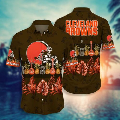 NFL Cleveland Browns Hawaiian Shirt Short Style Gift For Fans NFL 243