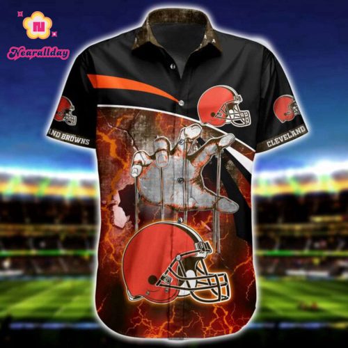 NFL Cleveland Browns Hawaiian Shirt Short Summer 01