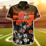 NFL Cleveland Browns Hawaiian Shirt Short Summer Trending 02 NFL Cleveland Browns Hawaiian Shirt Short Summer Trending 02