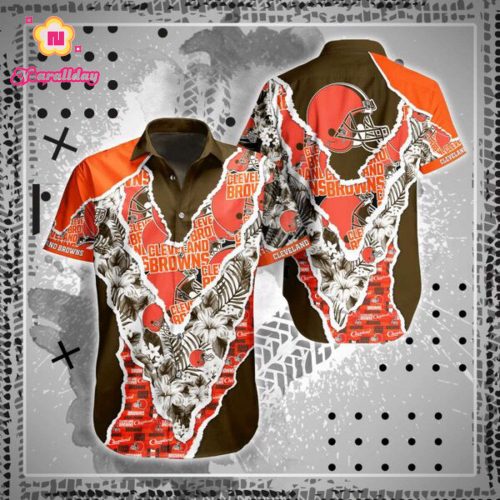 NFL Cleveland Browns Hawaiian Shirt Summer FVJ1