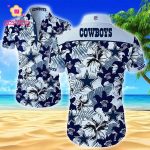 Nfl Dallas Cowboys Floral Hawaiian Shirt