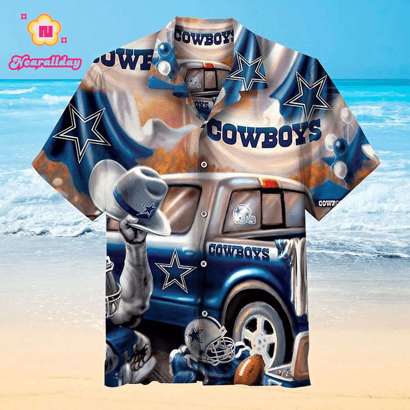 NFL Dallas Cowboys Free Style Hawaiian Shirt Men & Women Aloha Shirt NFL Dallas Cowboys Free Style Hawaiian Shirt Men & Women Aloha Shirt