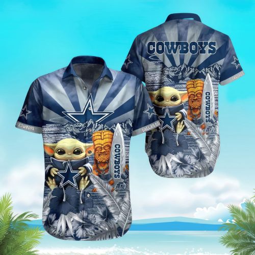 NFL Dallas Cowboys Hawaiian Shirt Baby Yoda Style Summer