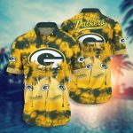 NFL Green Bay Packers logo Hawaiian shirt, short