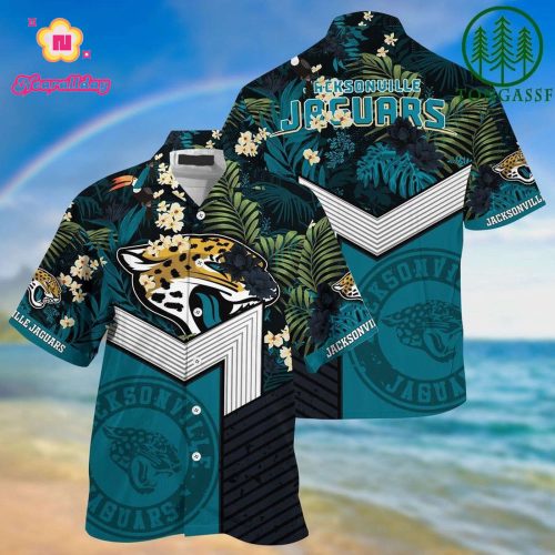 NFL Jacksonville Jaguars Teal Speical Hawaiian Shirt Men & Women Aloha Shirt