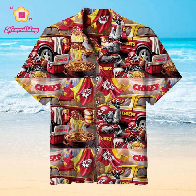 NFL Kansas City Chiefs Casual Hawaiian Shirt