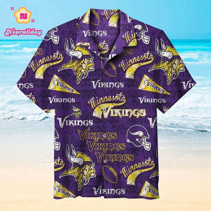 NFL Minnesota Vikings Hawaiian shirt sleeve shirt