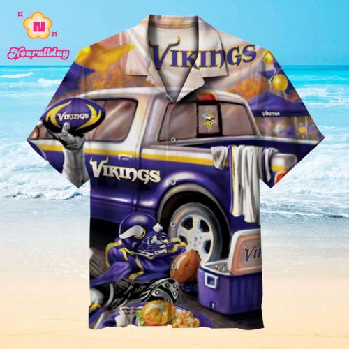 NFL Minnesota Vikings retro Hawaiian shirts