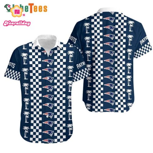 NFL New England Patriots Hawaiian Shirt Coconut Trees  Perfect Gifts For Your Loved Ones