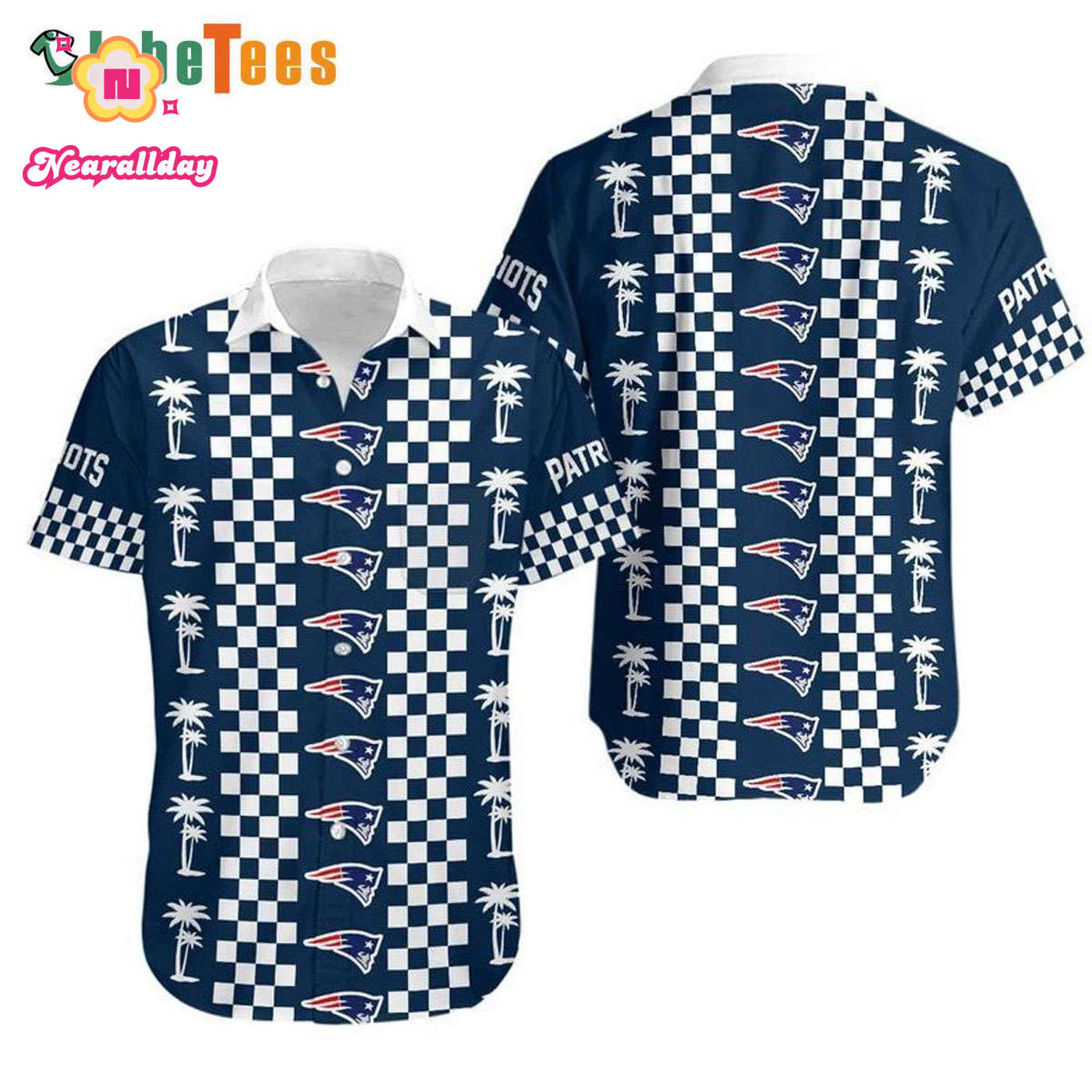 NFL New England Patriots Hawaiian Shirt Coconut Trees Perfect Gifts For Your Loved Ones NFL New England Patriots Hawaiian Shirt Coconut Trees Perfect Gifts For Your Loved Ones
