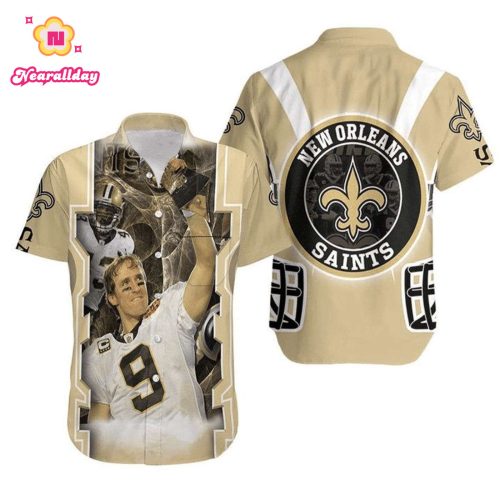 NFL New Orleans Saints Legend Player 9 Hawaiian Shirt Men & Women Aloha Shirt