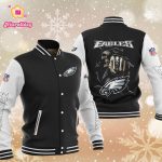 NFL Philadelphia Eagles Black Skull Hawaiian Shirt Aloha Shirt