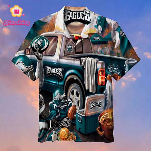 NFL Philadelphia Eagles Hawaiian Shirt Short Sleeve