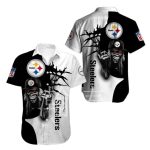 NFL Pittsburgh Steelers Button Up Shirt Iron Maiden Hawaiian Shirt Aloha Shirt