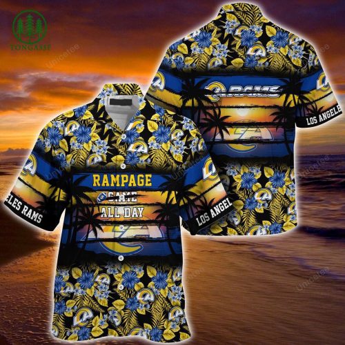 NFL Rampage All Day Los Angeles Rams Hawaiian Shirt