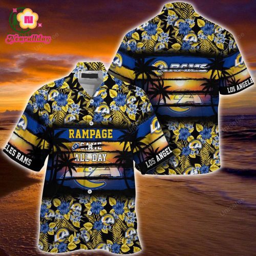 NFL Rampage All Day Los Angeles Rams Hawaiian Shirt