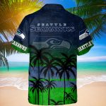 NFL Seattle Seahawks Palm Trees Hawaiian Shirt