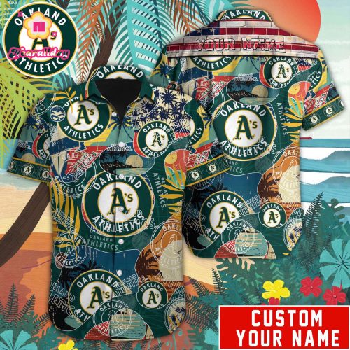 Oakland Athletics MLB Custom Hawaiian Shirt – Officially Licensed Gear