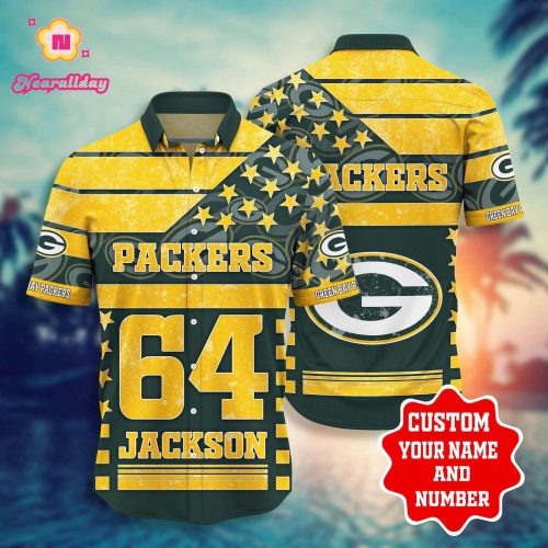 Personalized And Number Green Bay Packerss Star Hawaiian Shirt