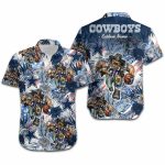 Personalized Dallas Cowboys Mascot Graphic Hawaiian Shirt, Gift For Fan